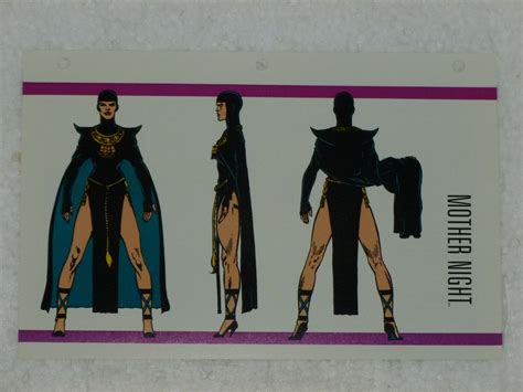 MOTHER NIGHT - Character Info MARVEL BIO SHEET Heroes & Villains RARE ...