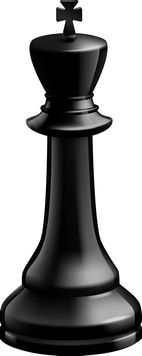 King Black Chess Piece Png Clip Art - King Chess Piece Png Transparent ...