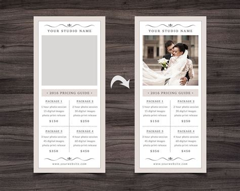 Photography Rack Card Template By NM-Design-Studio | TheHungryJPEG