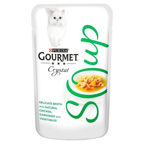 Gourmet Soup Cat Food Chicken & Vegetable 40g from Ocado