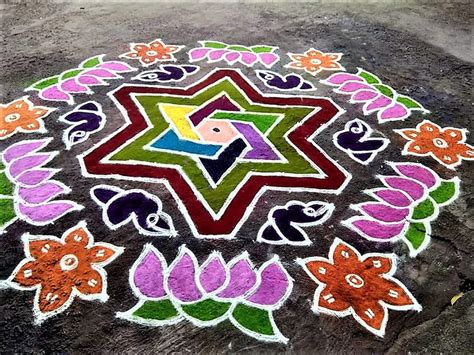 Some DIY Fun Alert: Easy Rangoli Kolam Designs for Your Pallikal ...