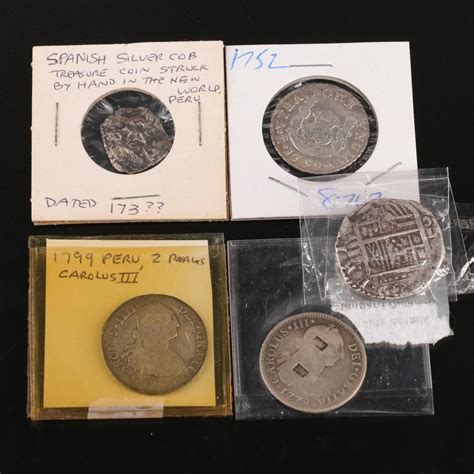 Group of Spanish Colonial Silver Coins | EBTH