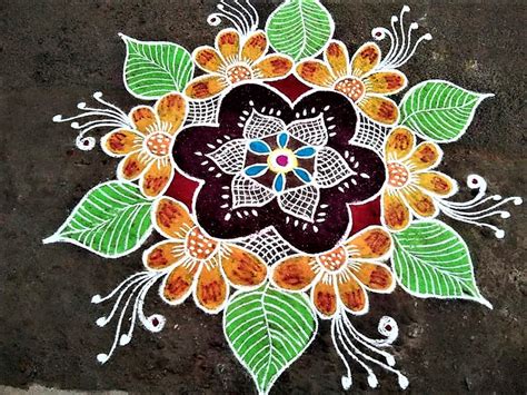 Some DIY Fun Alert: Easy Rangoli Kolam Designs for Your Pallikal ...