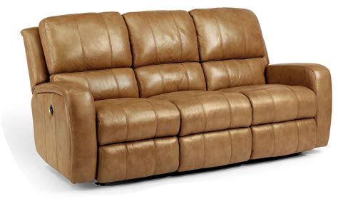 Flexsteel Latitudes-Hammond Casual Double Reclining Sofa with Power ...