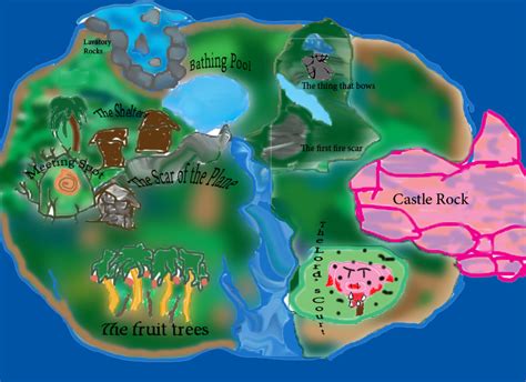 Lord of the Flies island map by dinjzie on DeviantArt