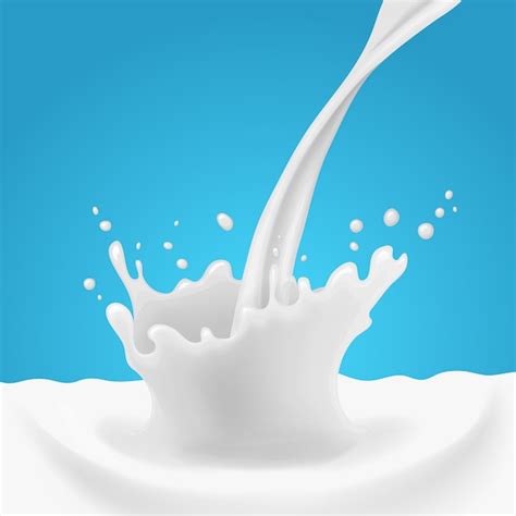 Premium Vector | Milk splash vector illustration