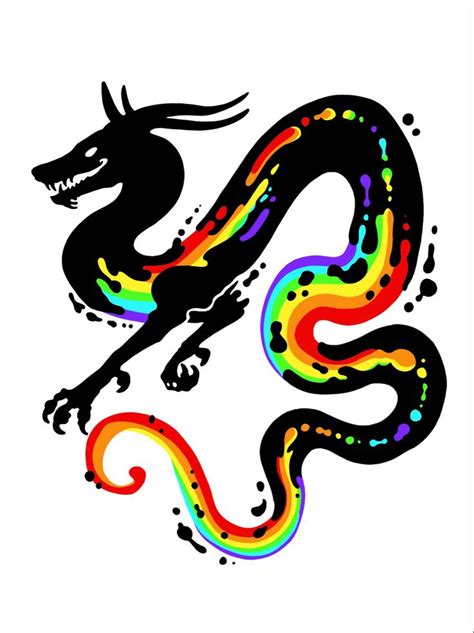 Rainbow dragon tattoo designs | Dragon art, Cat drawing tutorial, Cute ...