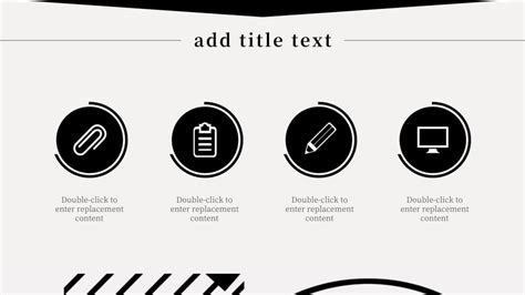 Black And White Photo Of Set Of Icons Diagram Google Slide Theme And ...