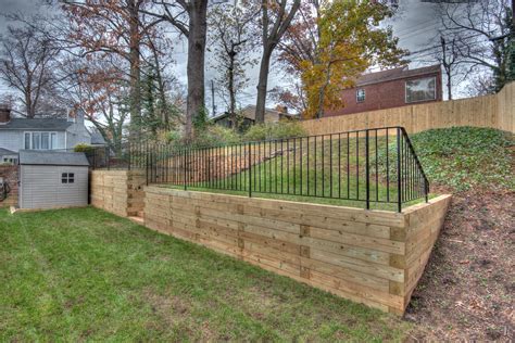 Wood retaining wall design example - Hawk Haven