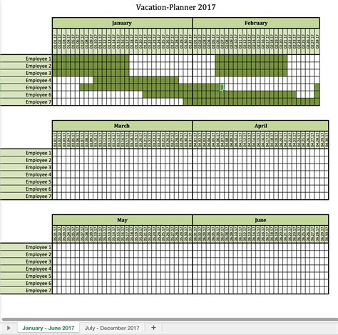 Excel Vacation Calendar Template 2025 - Rene Karylin