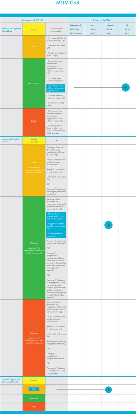 Evaluation & Management (E/M) Codes Cheat Sheet | Cosentus