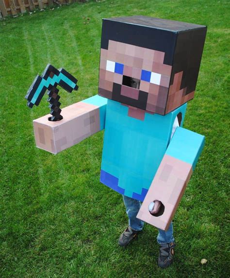 Minecraft Steve Costume - Minecraft Building Inc