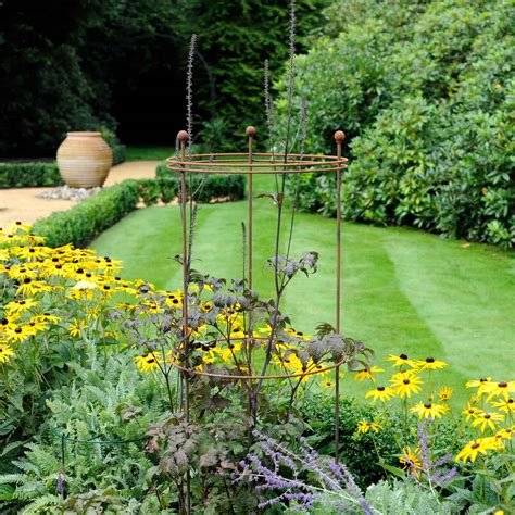 Tall Circular Plant Supports Rust - Harrod Horticultural