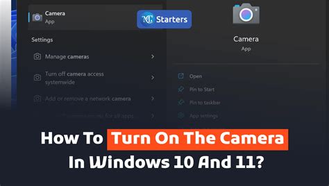 Turn On The Camera In Windows 10 And 11