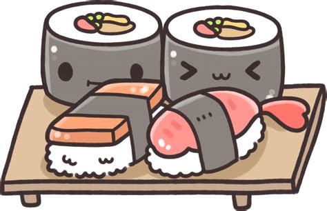 Kawaii clipart sushi, Kawaii sushi Transparent FREE for download on ...