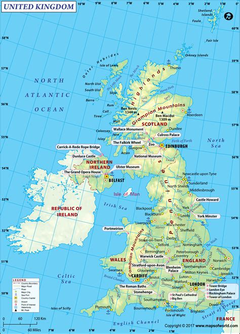 UK Large Color Map Image | Large UK Map HD Picture