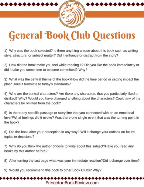 9 General Book Club Questions That Will Make The Most Of Any Book!