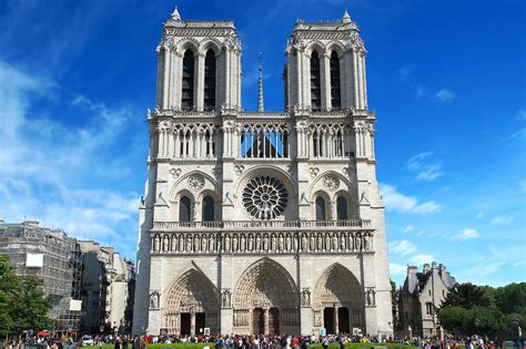 Notre Dame Cathedral in Paris - Picturesque Landmark on the Île de la ...