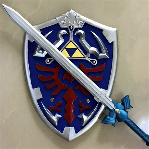 Legend of Zelda Skyward Sword Shield 80cm Rubber Prop for Cosplay and ...