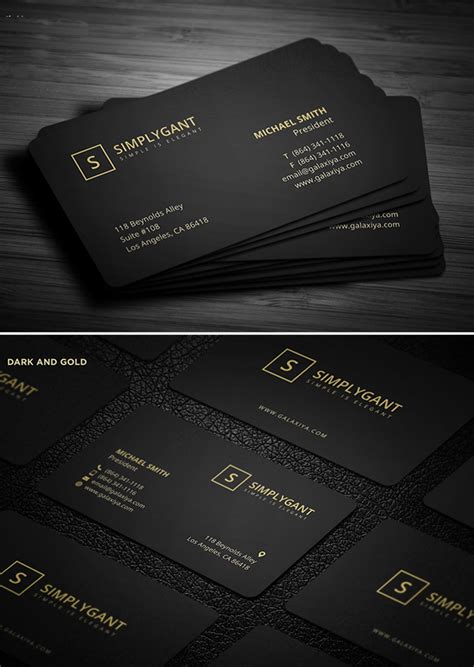 Black and Gold Business Card Templates | | Graphic Design Junction