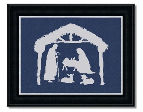 Counted Cross Stitch Pattern Nativity Baby Jesus by LucyXStitches