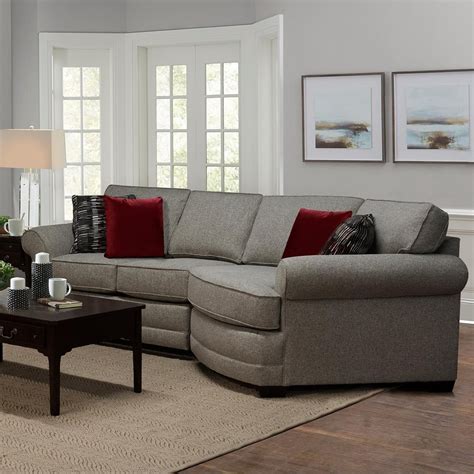 England Brantley 3 Seat Sectional Sofa with Cuddler | Prime Brothers ...