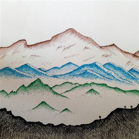 Mountain sketch drawing - electronicsgor