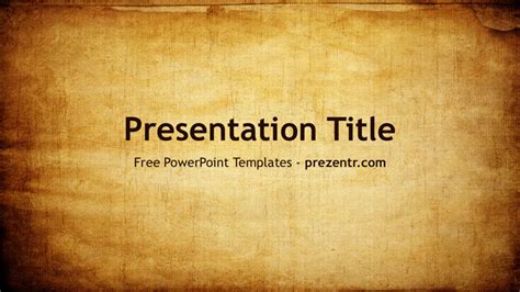 Free Old Paper PowerPoint Template - Prezentr PPT Templates