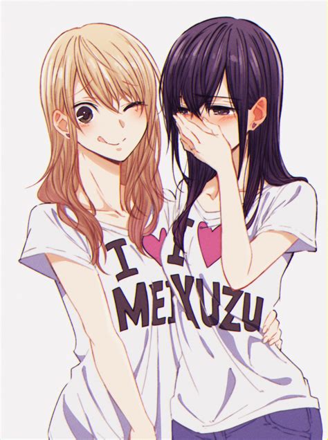 Yuzu and Mei by glidesloe : r/CitrusManga