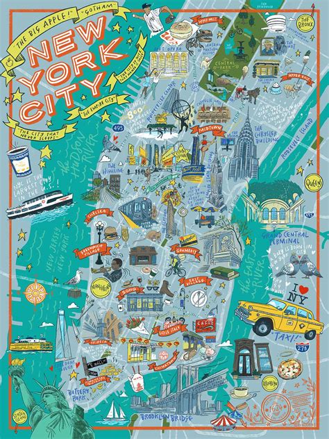 NYC New York City Illustrated – True South Puzzle Company