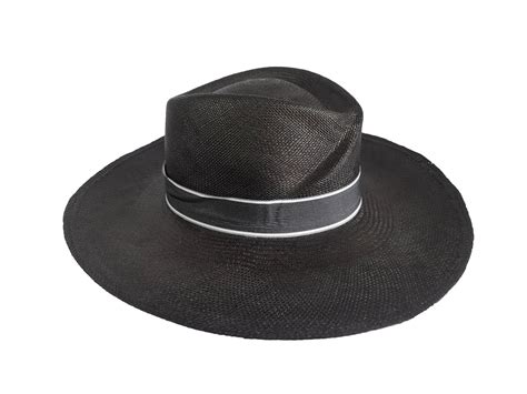 Black Straw Fedora – aborigen handcrafts