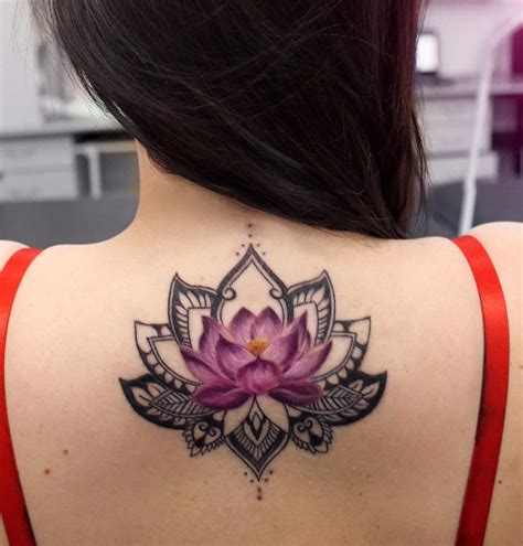 Lotus Flower & Mandala Back Piece