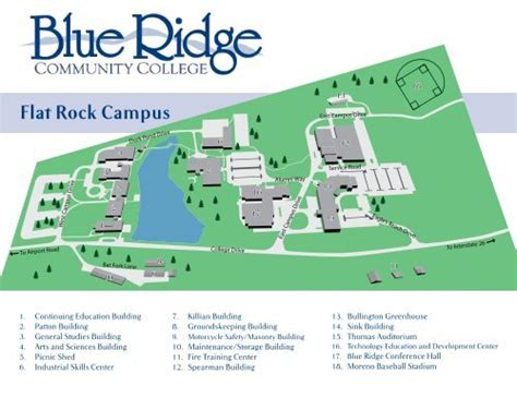 Blue Ridge Community College Campus Map