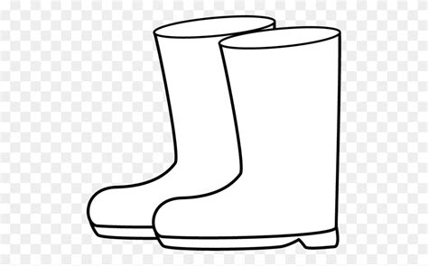 500x463 Black Boot Cliparts - Rain Boots Clipart