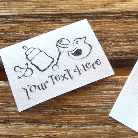 100-1000 pcs Custom iron on Labels Personalized Clothing | Etsy