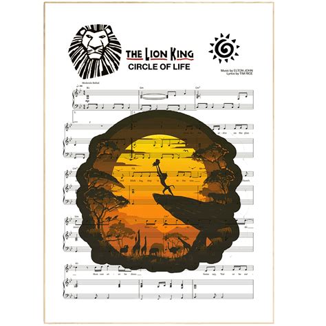 Lion King - CIRCLE OF LIFE Poster | 98 Lyric Posters & Art Prints UK ...