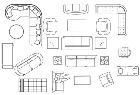 2d Furniture Drawing CAD Blocks Free Download - Cadbull