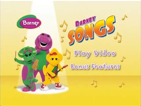 Barney: Barney Songs - All Menu Screens - YouTube