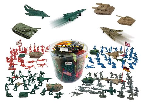 Liberty Imports Army Men Military Action Figures Bucket Playset | World ...