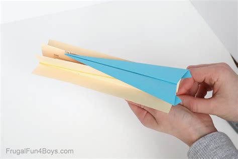 File Folder Paper Airplane Launcher - Frugal Fun For Boys and Girls