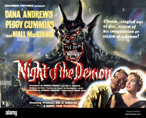 NIGHT OF THE DEMON -1957 POSTER Stock Photo: 29193888 - Alamy