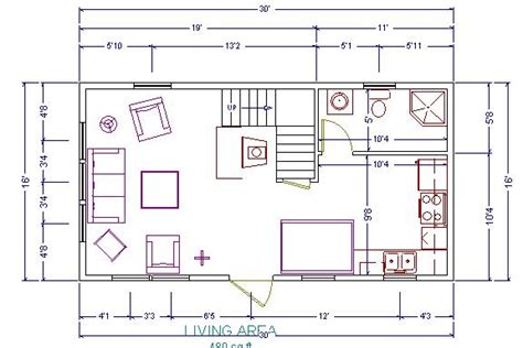 16 X 24 Cottage Floor Plans - floorplans.click