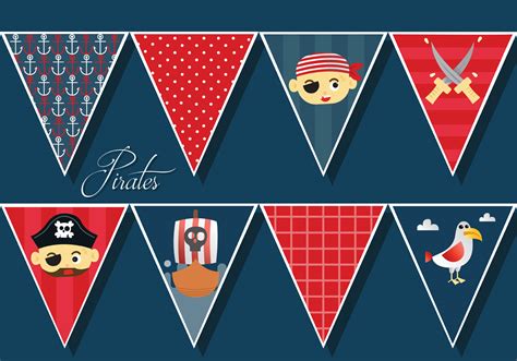 Pirates Banner Vector Pack 155511 Vector Art at Vecteezy