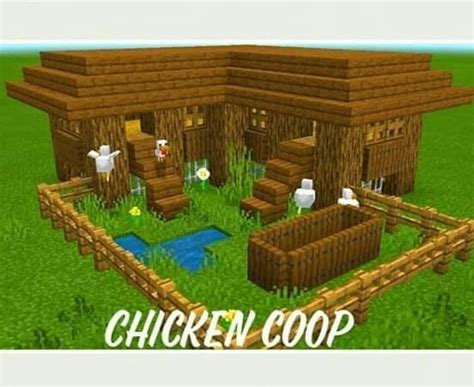 Chicken coop | Minecraft crafts, Minecraft enchantments, Minecraft houses