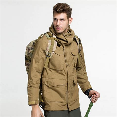 Hiking jacket M65 Windbreaker for Men Tactical Breathable Hunting ...