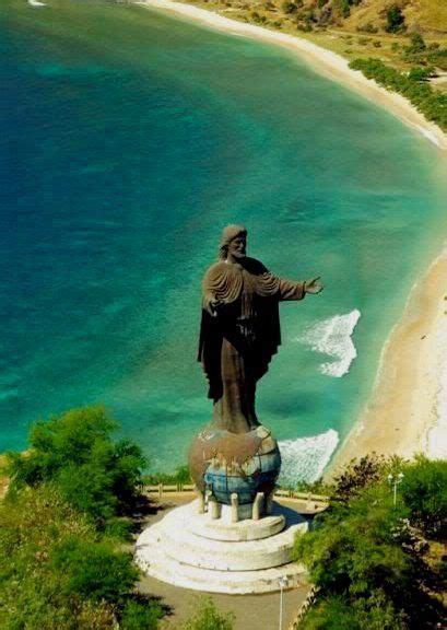 East Timor, Indonesia - Statue of Christ, the largest such statue in ...