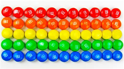 Learn Colors And Numbers With M&M's Candies For Children - YouTube