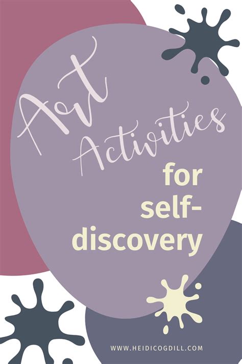 Art activities for self-discovery – Heidi Cogdill