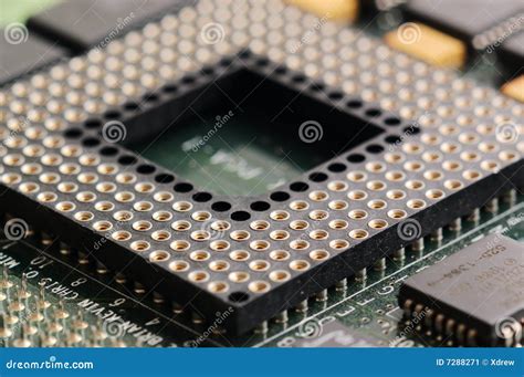 CPU Socket Stock Image - Image: 7288271