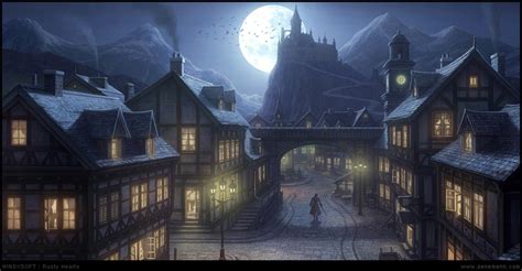 Village Night by penemenn on DeviantArt